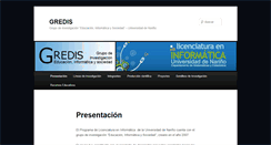 Desktop Screenshot of gredis.udenar.edu.co